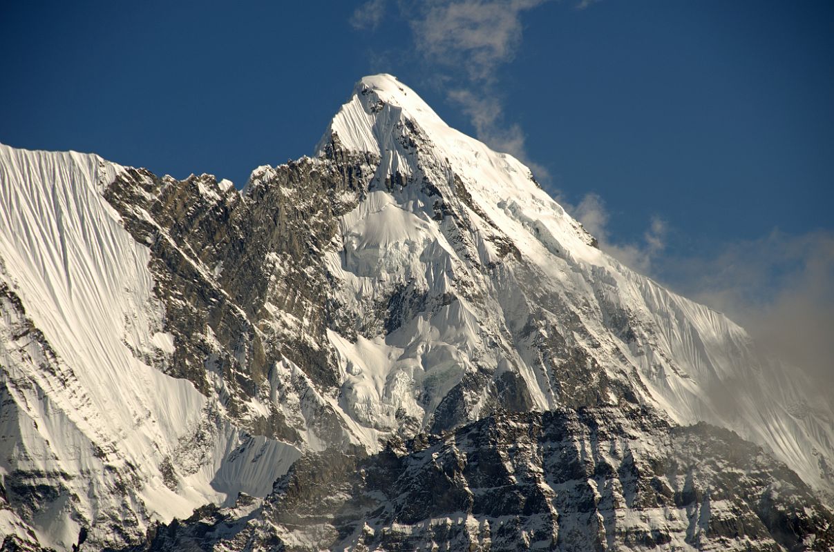 15 Nilgiri South Close Up Afternoon From Yak Kharka Around Dhaulagiri 